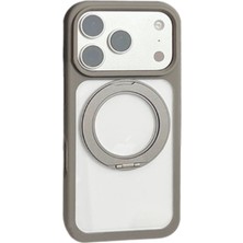 Piili iPhone 17 Rotation Magsafe Silikon Kılıf – Gri