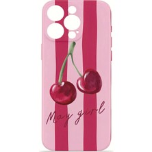 Velvoria iPhone 15 Pro Max Valestra Ince Kamera Korumalı Mika Kılıf Cherry Amour