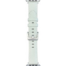 Piili Apple Watch 42 - 44 - 45 - 46 - 49 mm Leather Kayış Gri Apple Watch Kayışı – Gri