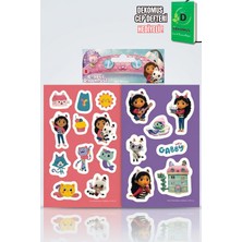 Gabby's Dollhouse x Dekomus Lisanslı Gabby’s Dollhouse 2'li Kuşe Sticker