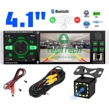 Exvol Oto Teyp+Park Kamera Hediyeli 4.1 Inc Hd Ekran 4*60W Bluetoth-Mp5 Çift Usb'li