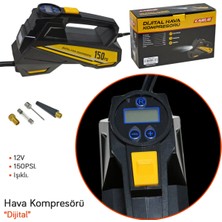 Carub Hava Kompresörü Dijital 150 Psi Siyah BR2491332