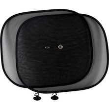 Carub Yan Cam Perde Düz Vantuzlu Siyah 2 Li 44X38 cm BR4955504