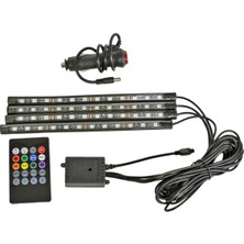 Carub NYF 12V Led Lamba Ayak Altı Kumandalı 12 Ledli 4 lü