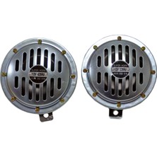 Carub 12V Süper Ton Korna 13 cm Krom (320-430Hz) BR2751577