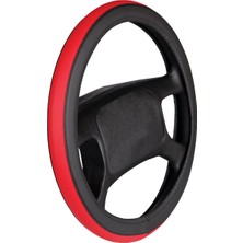 Fox NYF F-56 Geçmeli Direksiyon Kılıfı Çember Kırmızı-Siyah 38 cm