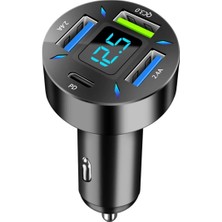 Carub Araç Çakmak Hızlı Şarj Soketi Dijital 4in1 66W BR5901848