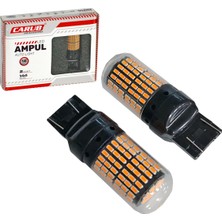 Carub 12V T20 Ampul Çift Duy 144 LED Turuncu BR0404053