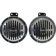 Carub 12V Süper Ton Korna 17,5 cm Jumbo Büyük Krom (290-345Hz) BR2751583