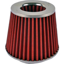 Carub Hava Filtresi Tuning Krom-Kırmızı 15cmx15cm (Giriş 2 Aparatlı) BR4686201
