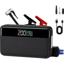 Powermaster N33 Lastik Hava Kompresörlü Akü Takviye Cihazı 65W Fast Powerbank