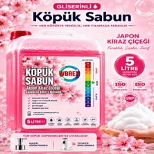 Wbrex Premium Gliserinli Köpük Sabun Ekonomik Boy Japon Kiraz Çiçeği 5 lt
