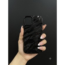 Sanalik Aksesuar Iphone 11 Uyumlu Gece Dalgası Desenli Parlak Premium Telefon Kılıfı