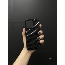 Sanalik Aksesuar Iphone 16 Pro Max Uyumlu Gece Dalgası Desenli Parlak Premium Telefon Kılıfı
