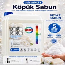 Wbrex Gliserinli Köpük Sabun 5 Lt Ekonomik Boy Beyaz Sabun Kokulu