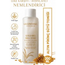 La Confiance Altın Pirinç Sütü Toniği Aydınlatıcı Nemlendirici 16D Hyaluronik Asit Lekelenme Karşıtı Yüz Cilt Toniği 200 ml