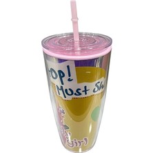 Akıllı Bayi Pipetli Bardak Matara 750 ml Aby