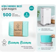 Bamm Bamm Kokulu Bebek Bezi Çöp Poşeti 500 Bez Kapasiteli Ekstra Kalın ve Aroma Kokulu
