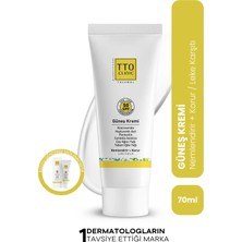 TTO Clinic Güneş Koruyucu Kremi 70 ml SPF 50+ – Çay Ağacı Yağlı Nemlendirici ve Leke Karşıtı Bakım