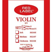 Super Sensitive Red Label Keman Teli Takım