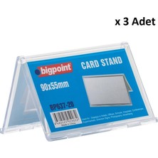 Bigpoint Kart Standı Çift Taraflı 90X55MM x 3 Adet