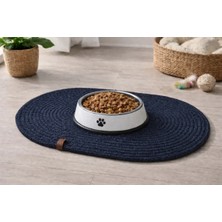 SERENALP El Işçiliği Kedi Köpek Hamster Ginepig Tavşan Beslenme Paspası Mama Altlığı Çok Amaçlı Paspas