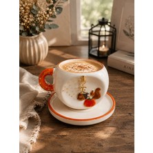 Ceres Shop Ceresshop El Yapımı Sonbahar Temalı Seramik Mug 240ML (Istediğiniz Harf Için Mesaj Ilebelirtiniz)