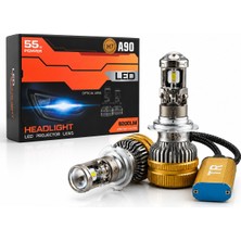 OtoÇizgi H7 A90 LED Xenon 55W 8200LM Optik Lensli 6500K Beyaz Işık Far Ampulü