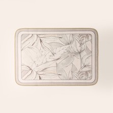 Evidea Soft Leaf Dikdörtgen Sihirli Banyo Paspası - Ekru - 50X70 cm