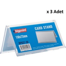 Bigpoint Kart Standı Çift Taraflı 150X72MM x 3 Adet