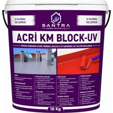 Quattro Home Acri Km Block-Uv Elyaflı Akrilik Elastik Polimer Esaslı Renkli Su Yalıtım Kaplaması