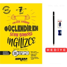 Ankara Yayıncılık 7.sınıf Güçlendiren Ingilizce Yeni Nesil Sorularla Soru Bankası Türkiye Yıldızı Maarif Model Kalem Seti Hediyeli