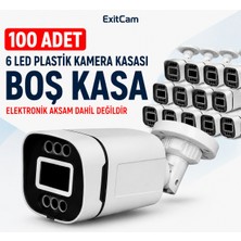 Karer Exitcam 6 LED Plastik Bullet Kamera Kasası – Boş Kasa, Elektronik Aksam Hariç (100 Adet)