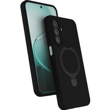 Samsung Galaxy A27 Uyumlu M-Safe Halkalı Standlı Zore Samara Kılıf - Lyon Tech
