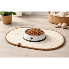 SERENALP El Işçiliği Kedi Köpek Hamster Ginepig Tavşan Beslenme Paspası Mama Altlığı Çok Amaçlı Paspas