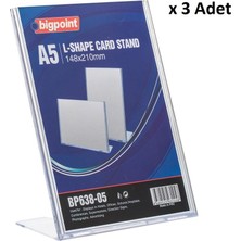Bigpoint Kart Standı Dikey A5 x 3 Adet