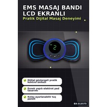 Mercora Tech 8 Mod 19 Seviyeli LCD Ekranlı Ems Boyun Omuz Sırt Bel Masaj Bandı USB Şarjlı BX-313575