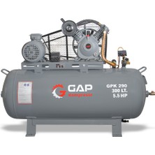 GAP Kompresör Pistonlu Hava Kompresörü 300 Lt 5.5 Hp 12 Bar