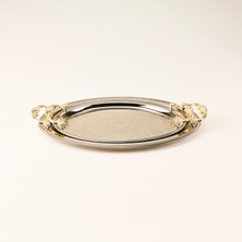 Arow 2'li Oval Tepsi - Gümüş