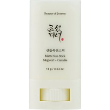 Beauty of Joseon Matte Sun Stick Mugwort + Camelia SPF50+ Pa++++ Mat Bitişli Yüksek Uv Korumalı Güneş Kremi 18 gr