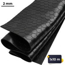 Altitek 1X10 mt Izole Halı 2 mm 1 Kv Elektrik Yalıtkan Paspas Iş Güvenliği Pano Önü Halısı 10 M