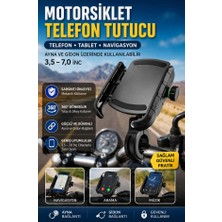 Nextbuy Motorsiklet Bisiklet Telefon Tutucu Gidon ve Ayna Bağlantılı 3.5-7.0 Inc Telefon/tablet Standı