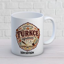 Ajans 313 AJANS313 Kişiye Özel Ilköğretim Türkçe Öğretmeni Kupa Bardak - Isme Özel Öğretmenler Günü Hediyesi