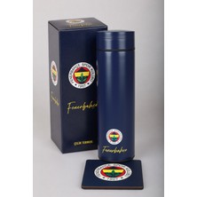 Lisanslı Fenerbahçe 500 ML Çelik Matara ve Kupa Altlığı Seti