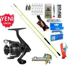 Okuma Revenger RV-4000A 270CM 5-55GR Karbon High Tech Spin Olta Takımı Seti