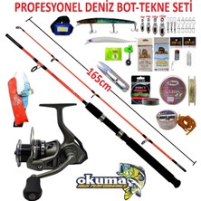Oslo Okuma Acuador ACU-8000A 165cm 100-250gr Kendo Holiday Boat Profesyonel Deniz Tekne ve Bot Olta Takımı Seti
