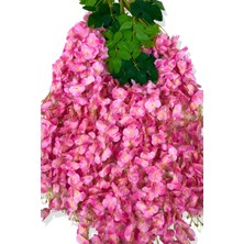 Cihan Çiçekçilik YAPAY SARKAN PEMBE AKASYA ÇİÇEĞİ 12 Lİ DEMET 3 DALLI