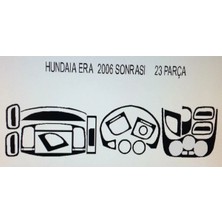 Hyundaı Accent Era 2007> 23 Parça Torpido Kaplama ( Renk - Kuş Gözü Maun )