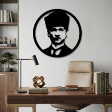 Alpha Metal Design Alpha Metal Desıgn Atatürk Portresi Metal Duvar Tablosu