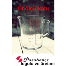 Mason Cash Logolu Cam Ölçü Kabı, 1000 Ml, Şeffaf